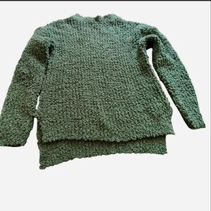Cozy Green Textured Soft Fuzzy Sweater TeddyBear Measurements In Description